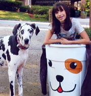 Pet food donation bin